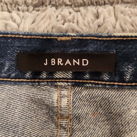 J BRANDTrystan Bleached Denim Midi Skirt with Raw Hem, Elation size 27 - Picture 4 of 13